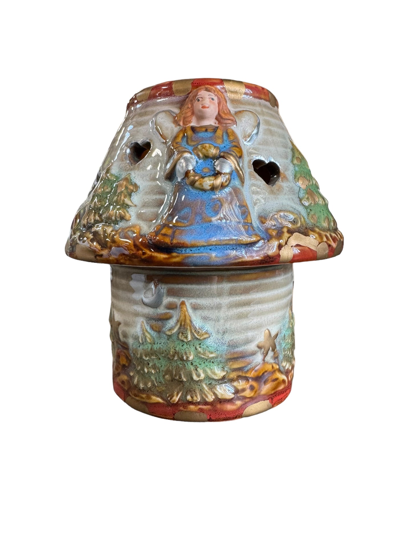 2-pc Christmas Angel Tea Light Holder
