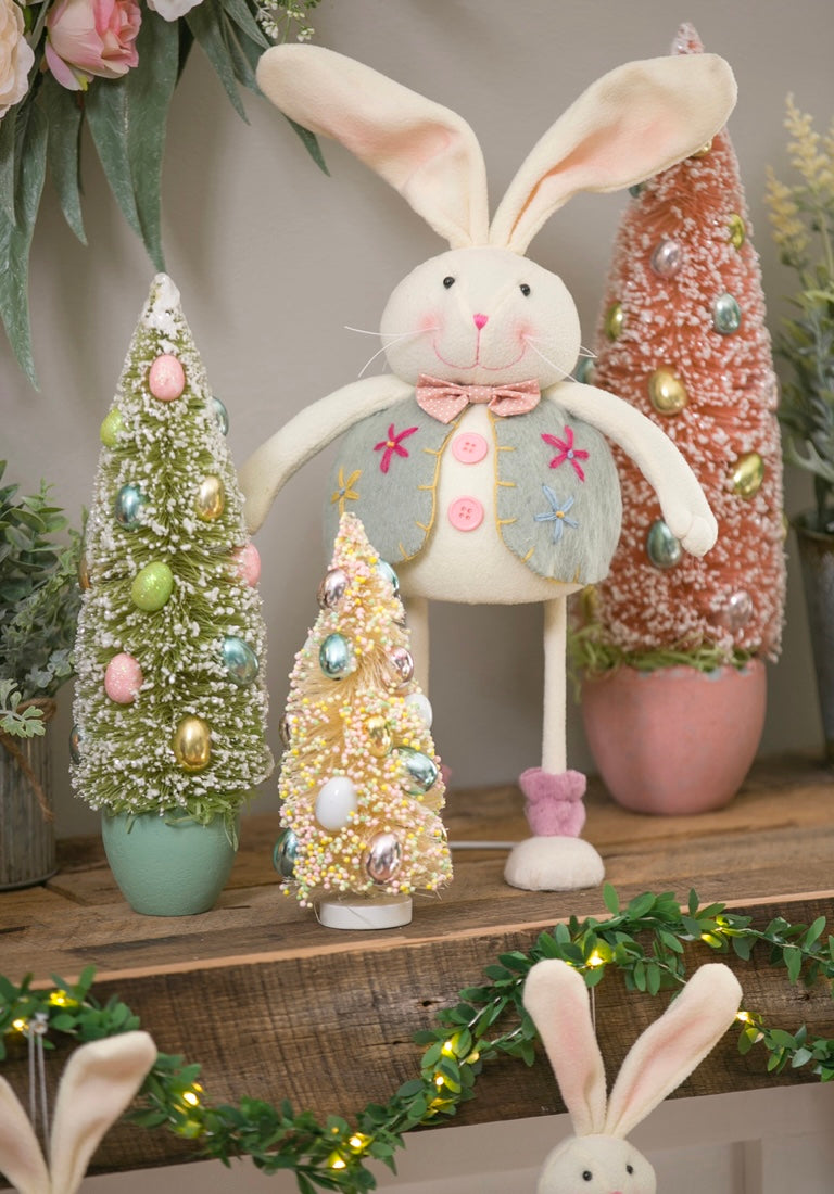 Fabric Standing Bunny Girl and Boy