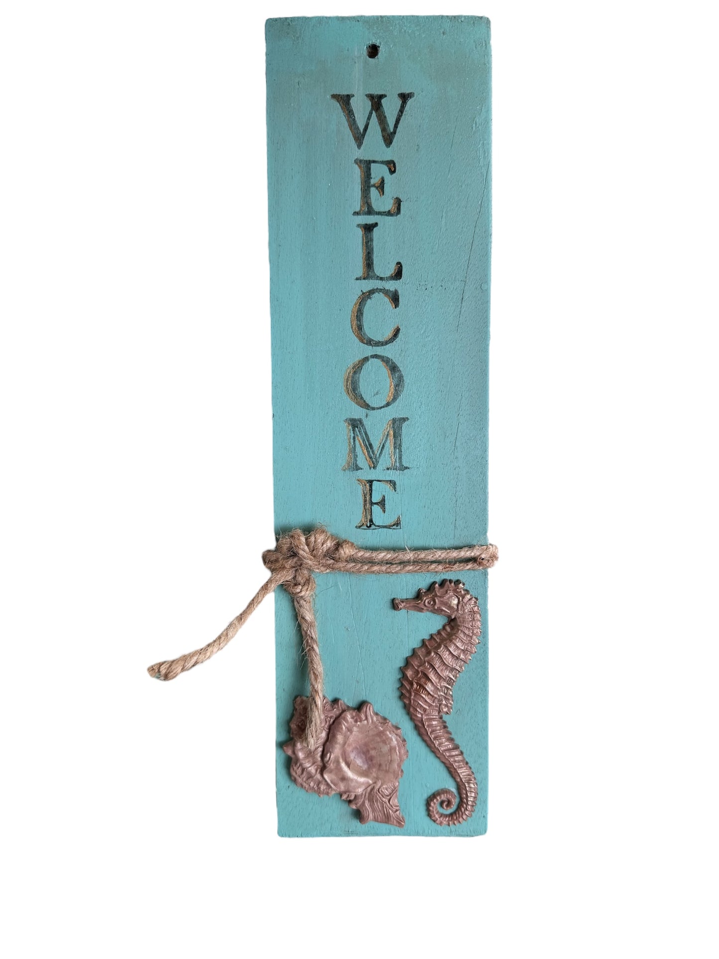 Beachy Welcome Sign