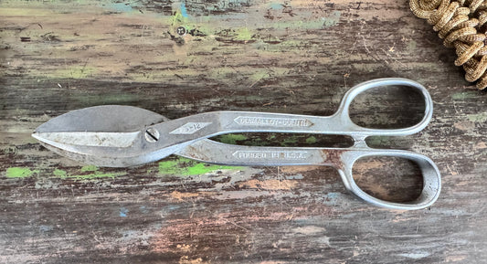 Vintage Diamalloy-Duluth DS-12 Tin Snips Made in USA