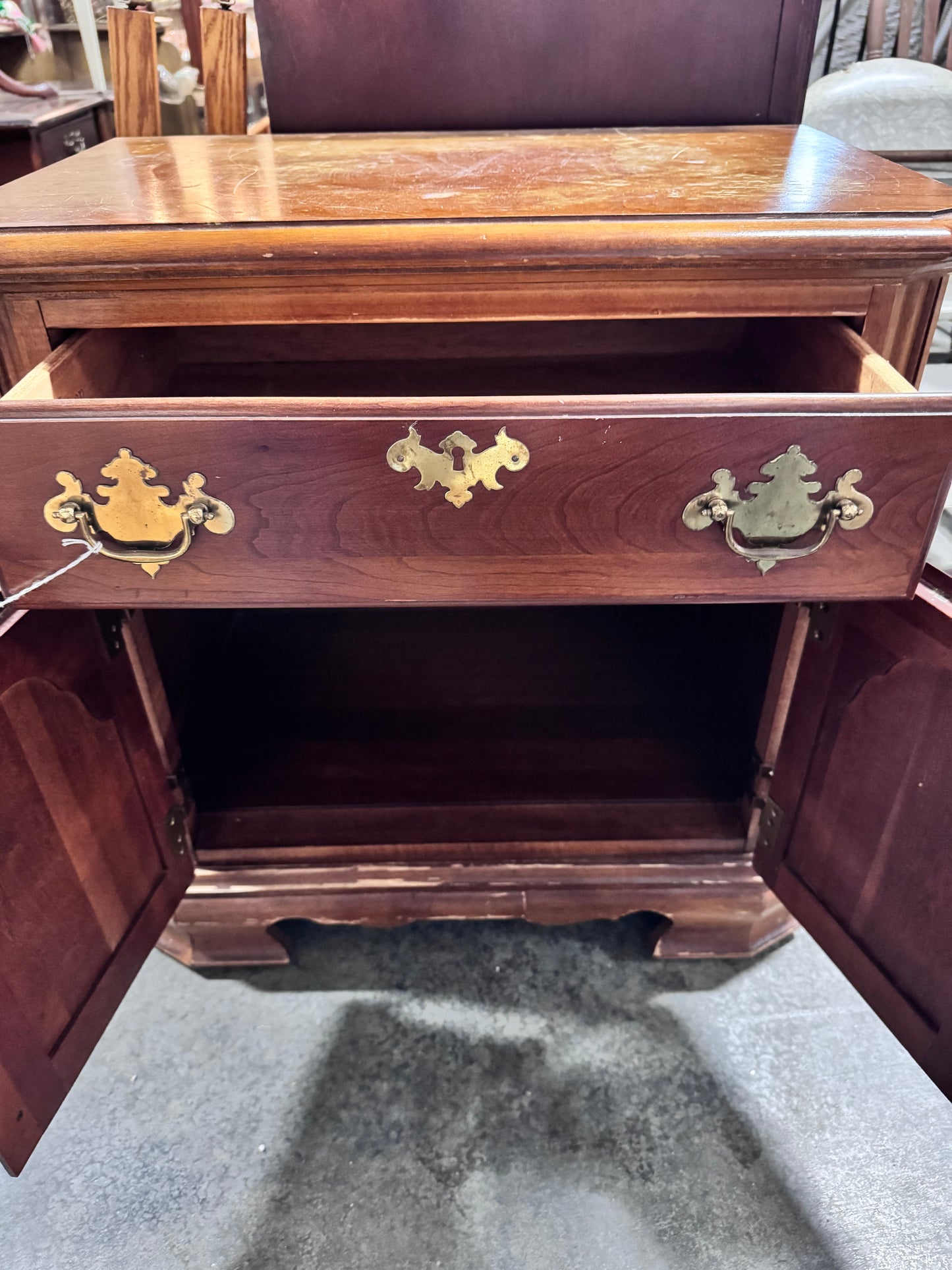 Vintage Tall Nightstand/Side Table