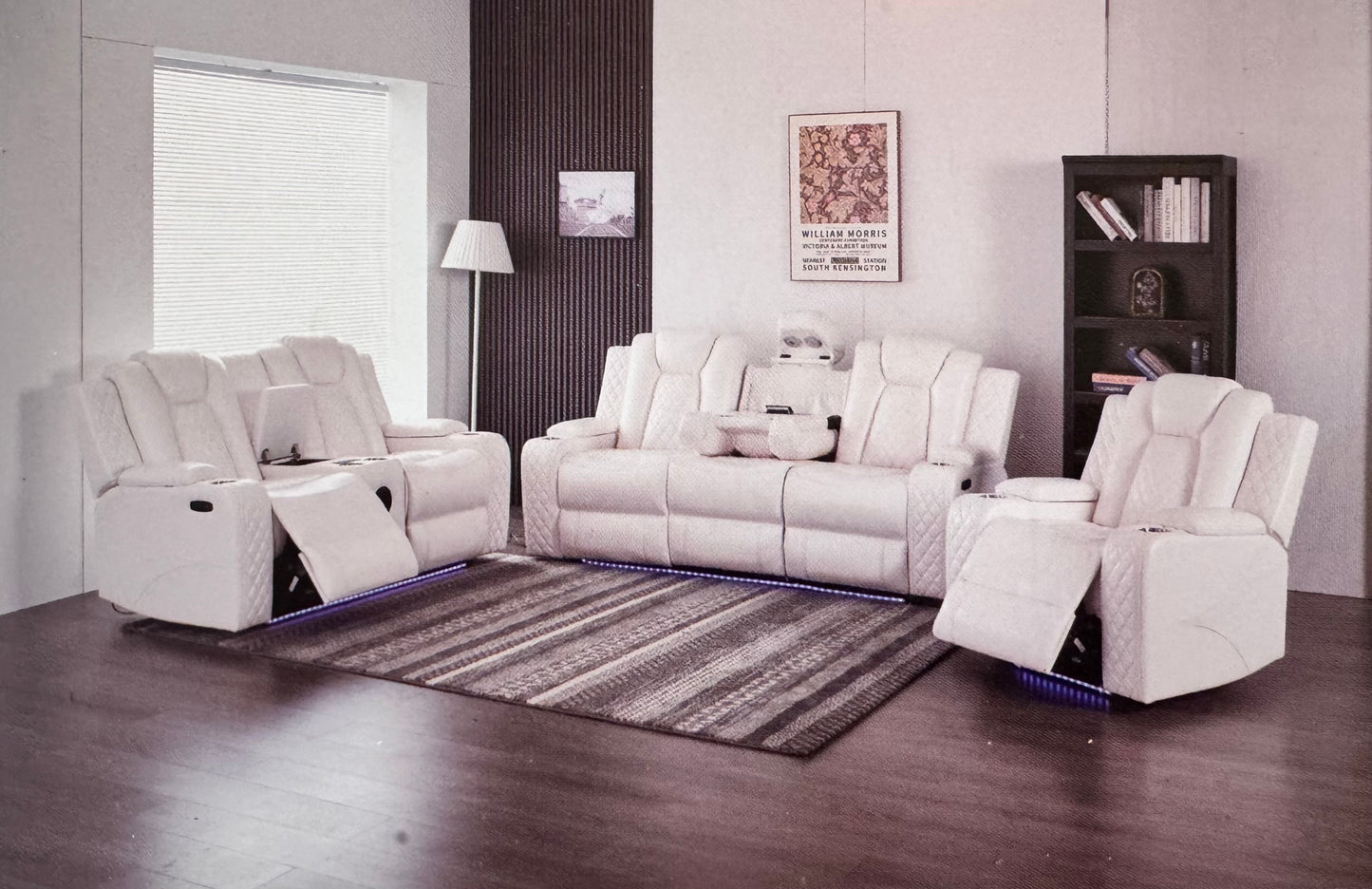 Living Room Suite - 3 piece Theater Style
