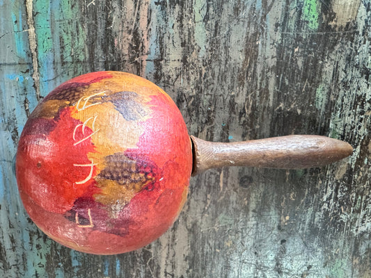 Vintage Handcrafted Maraca Made in Cuba