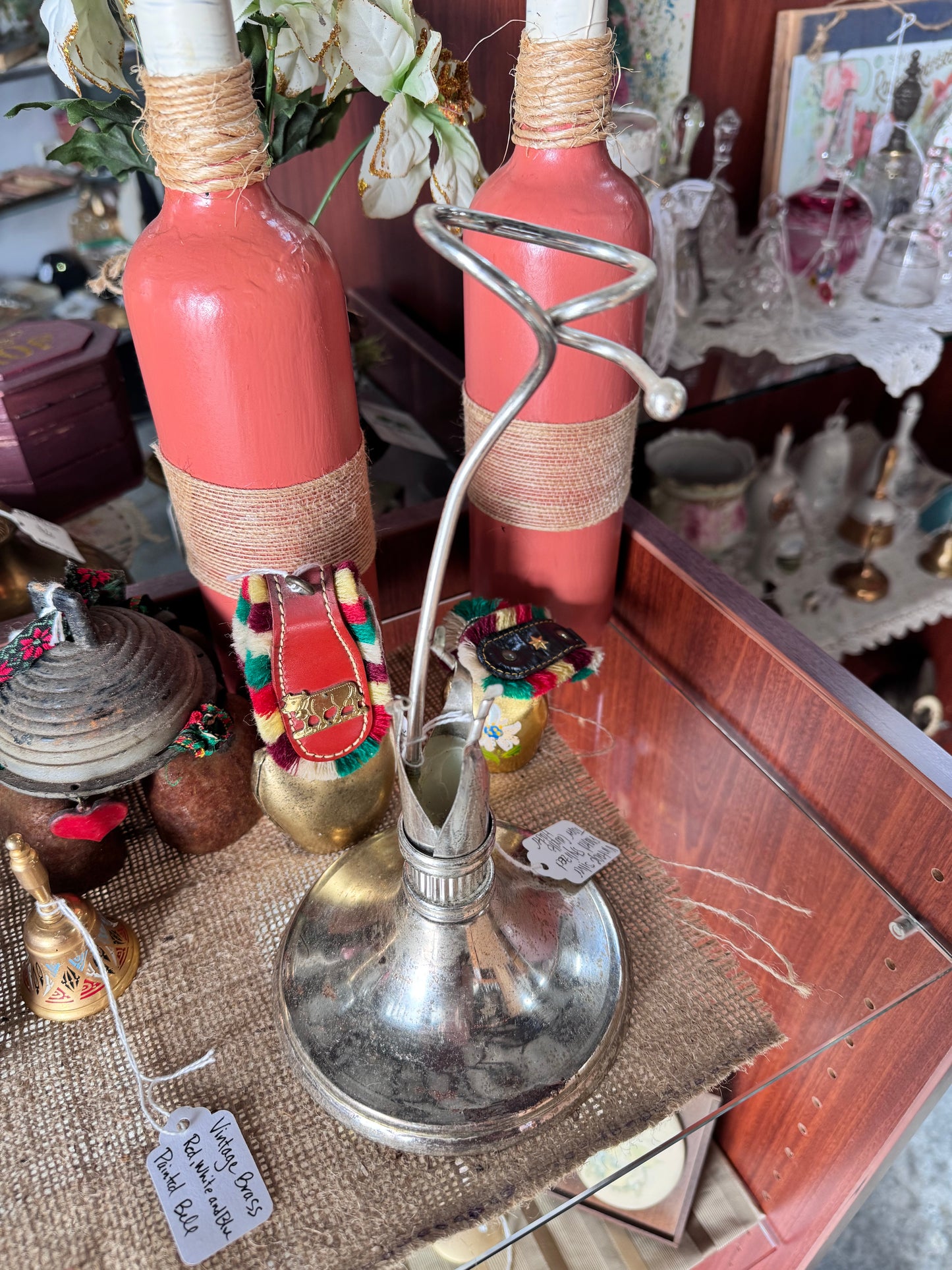 Vintage Silver Plated Stylized Taper Candle Holder