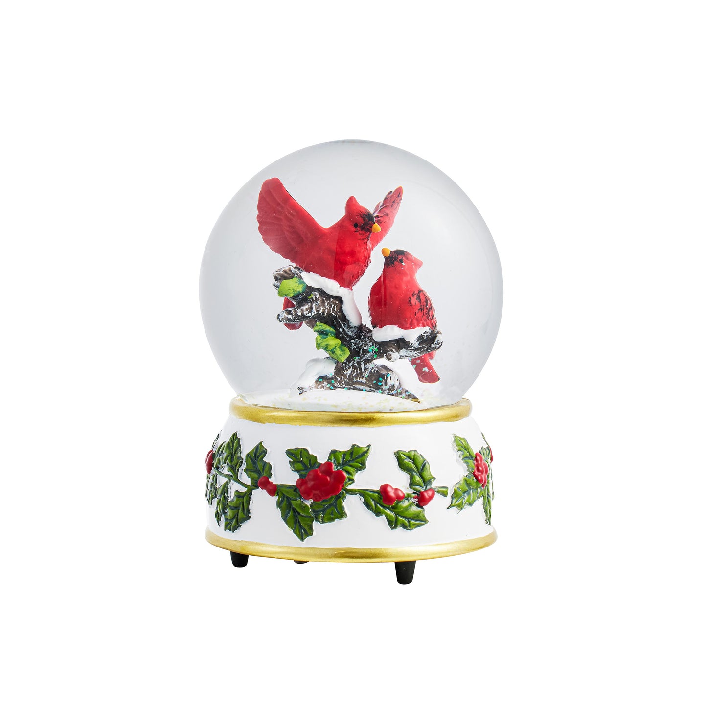 Resin Cardinal Water Globe