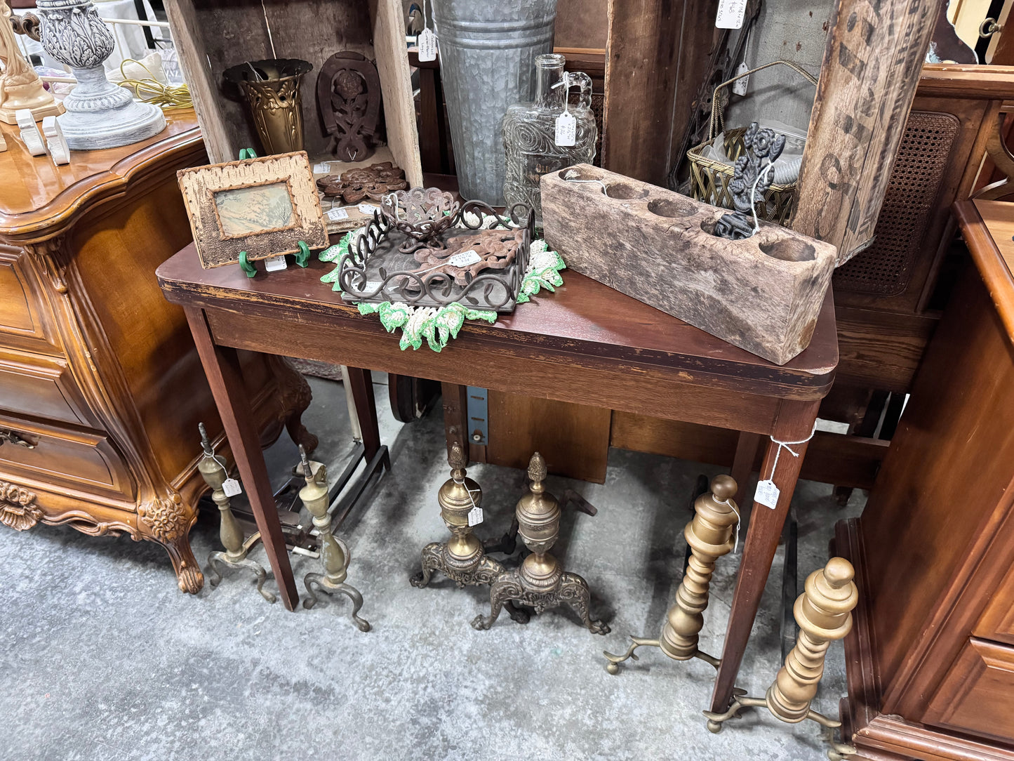 Vintage Flip Top Game Table
