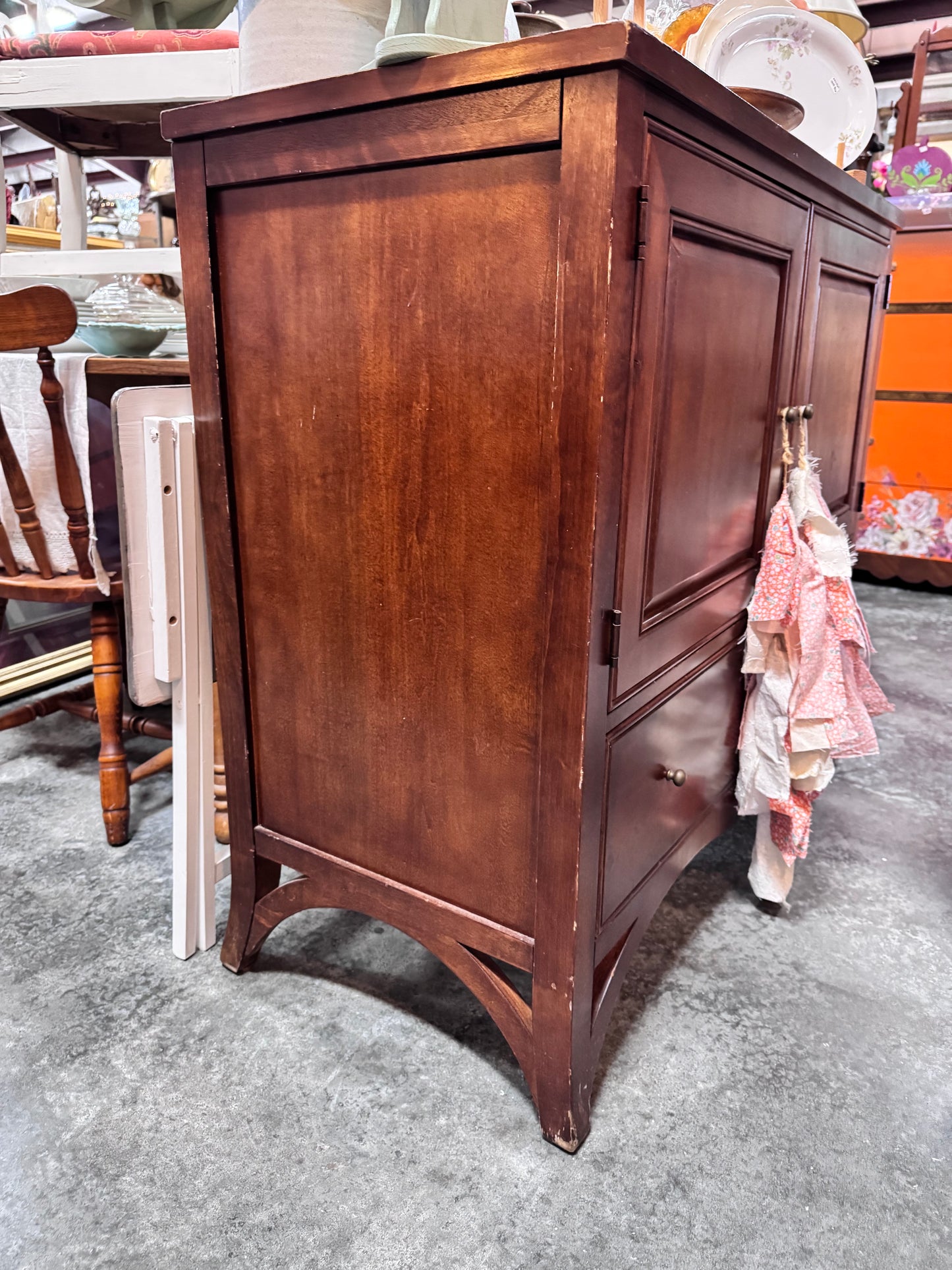 Vintage Tall Server with Cedar Drawer