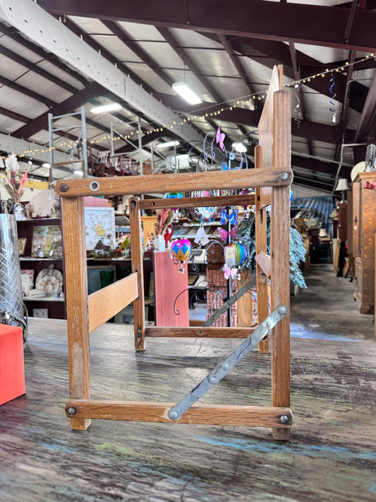 Vintage Folding Wooden Potty Chair