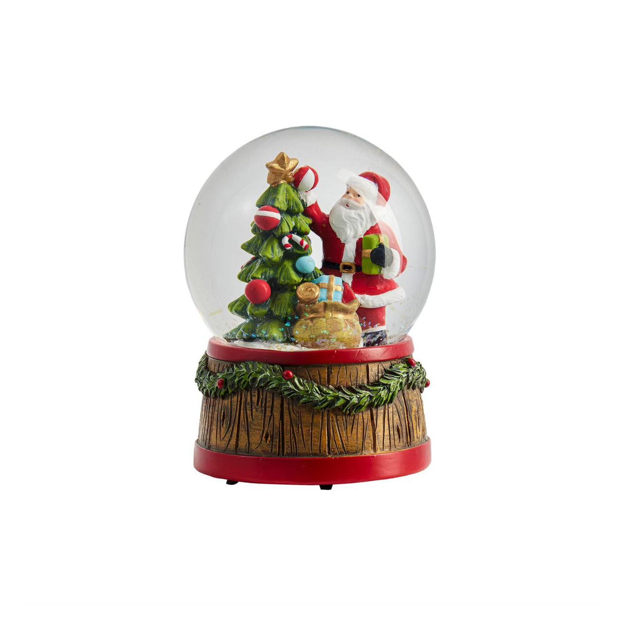 Joyful Traditions Water Globe Resin Santa