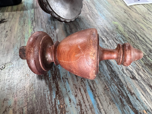 Large Finial- Walnut