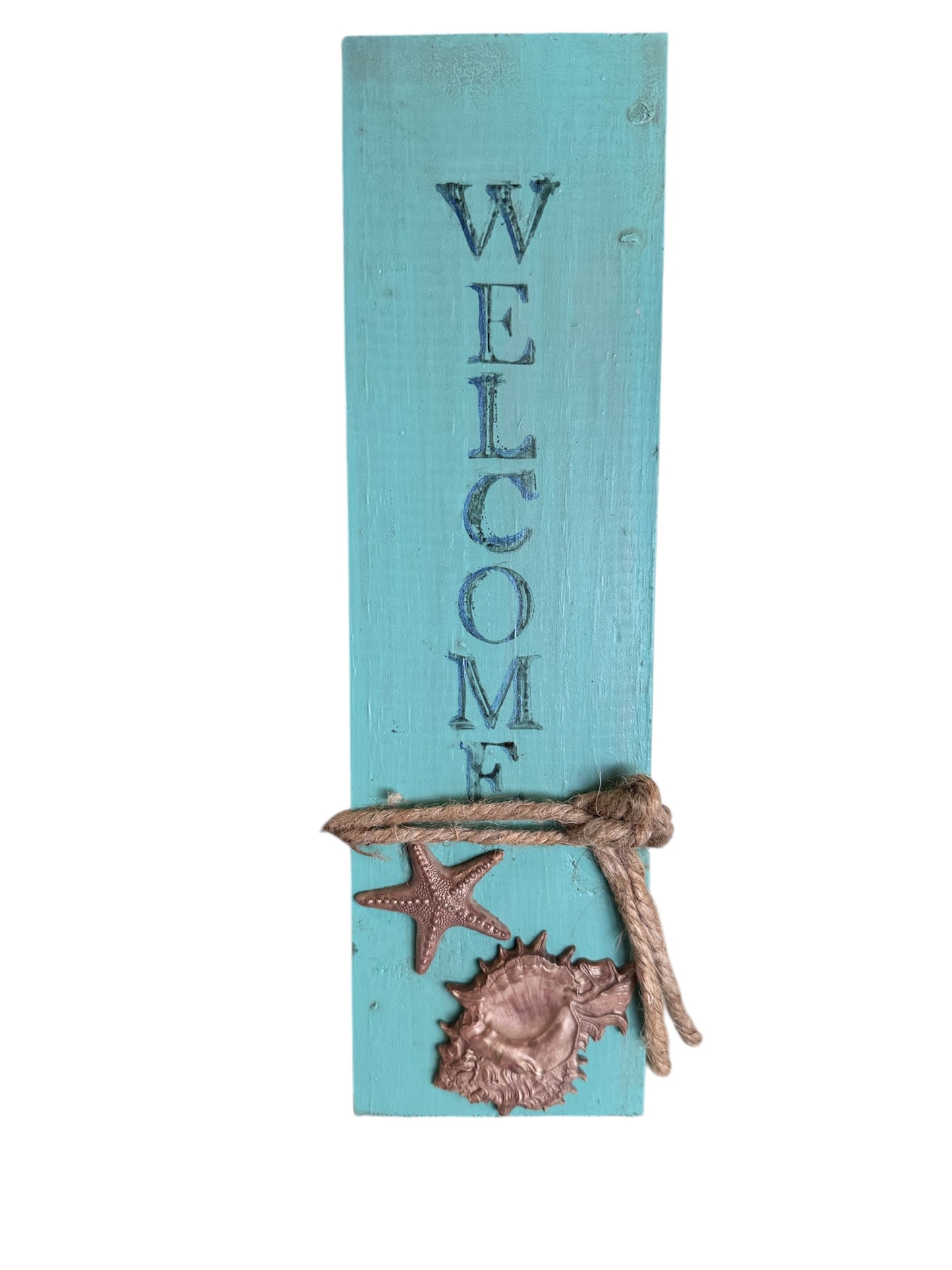 Beachy Welcome Sign