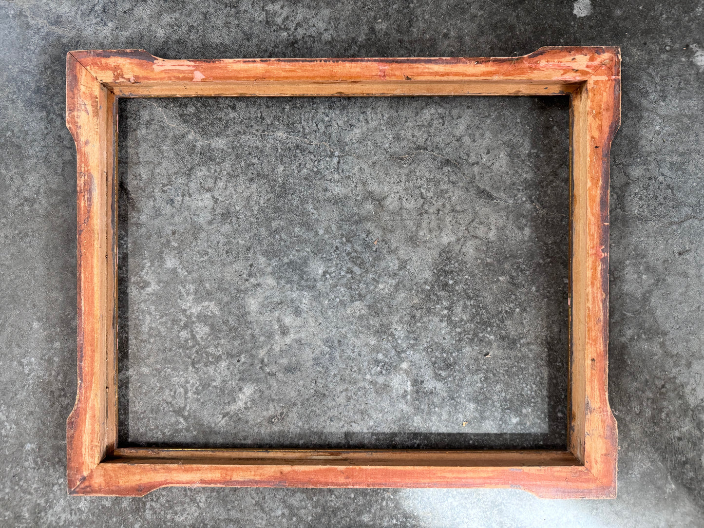 Vintage Wooden Frame - Carved Floral - Gold