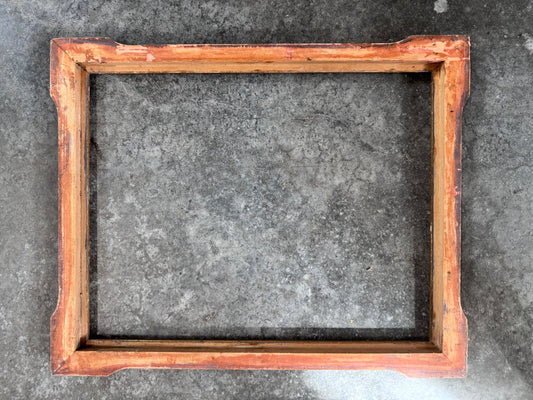 Vintage Wooden Frame - Carved Floral - Gold