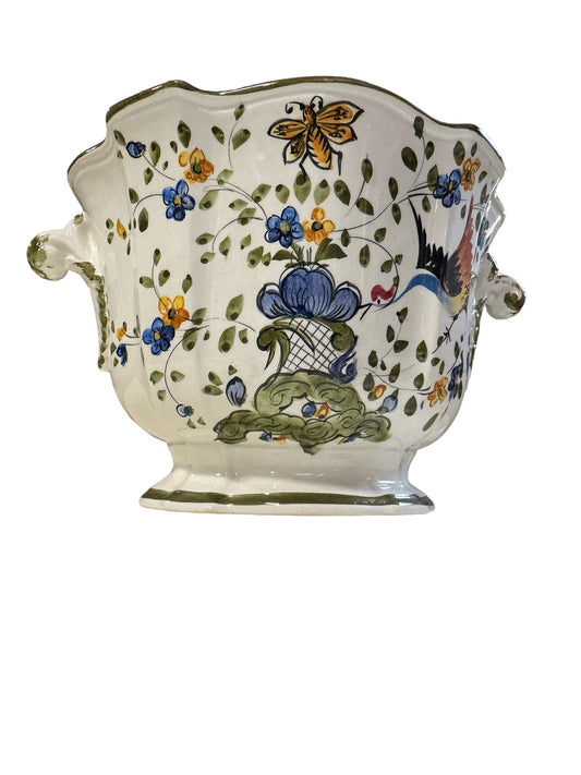 Vintage Porcelain Planter Italy