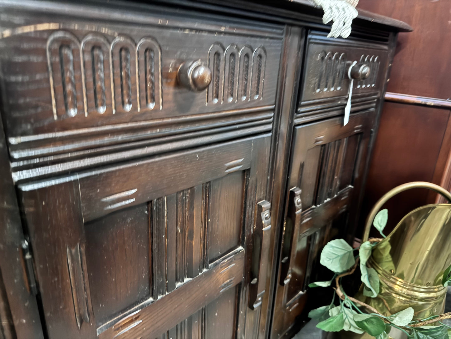 Vintage Welsh Dresser -Shelves with Single Plate Rail
