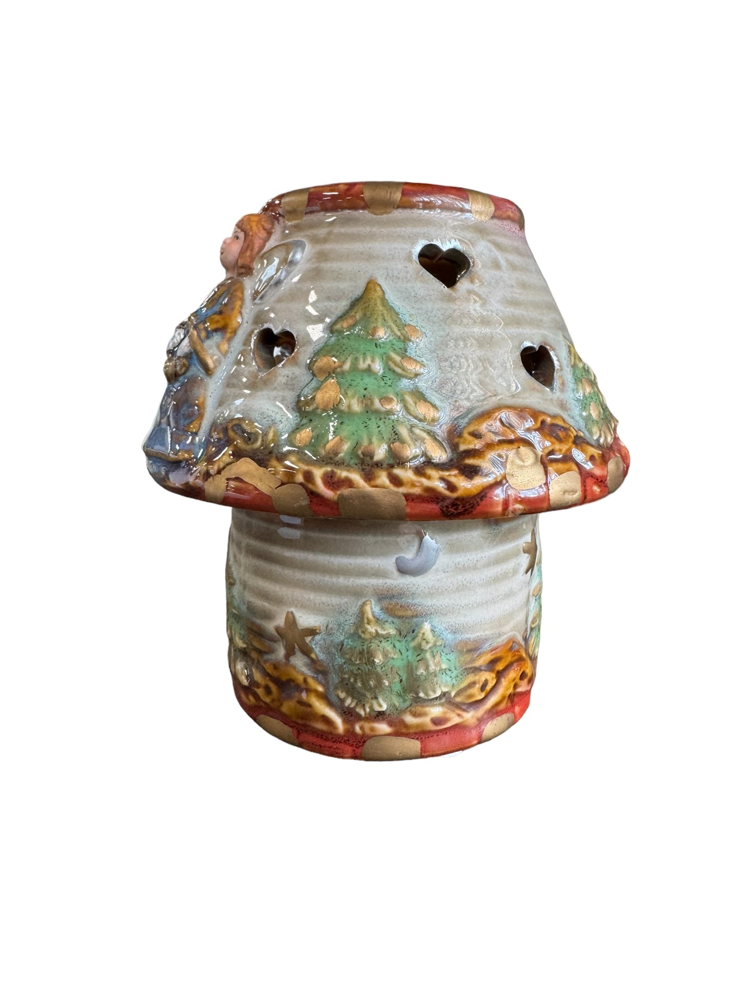 2-pc Christmas Angel Tea Light Holder
