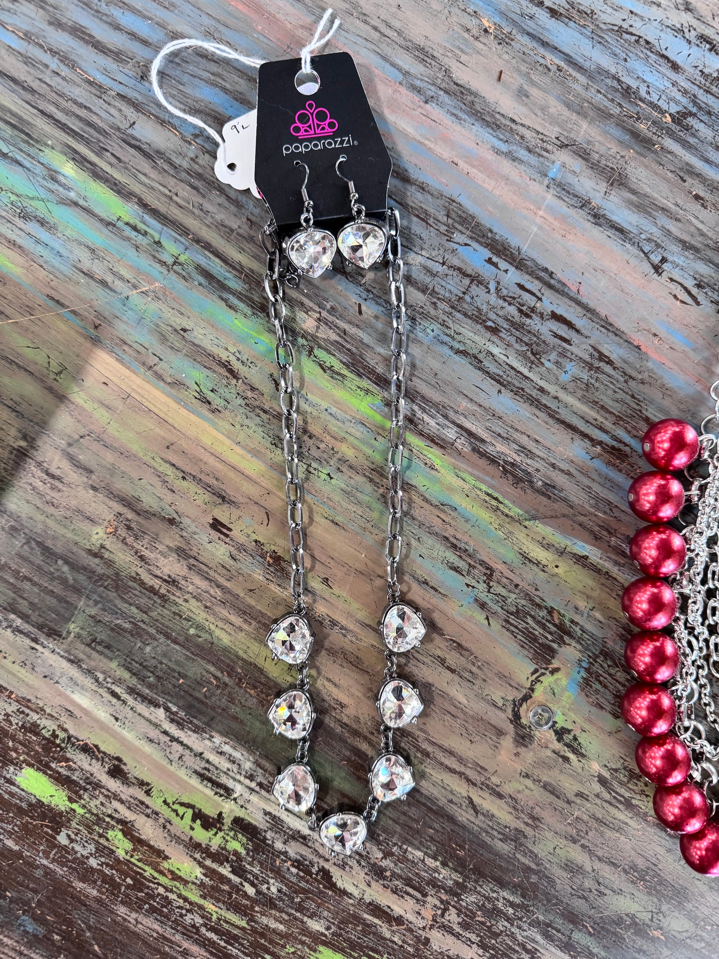Paparazzi Sparkle Black Necklace and Earring Set