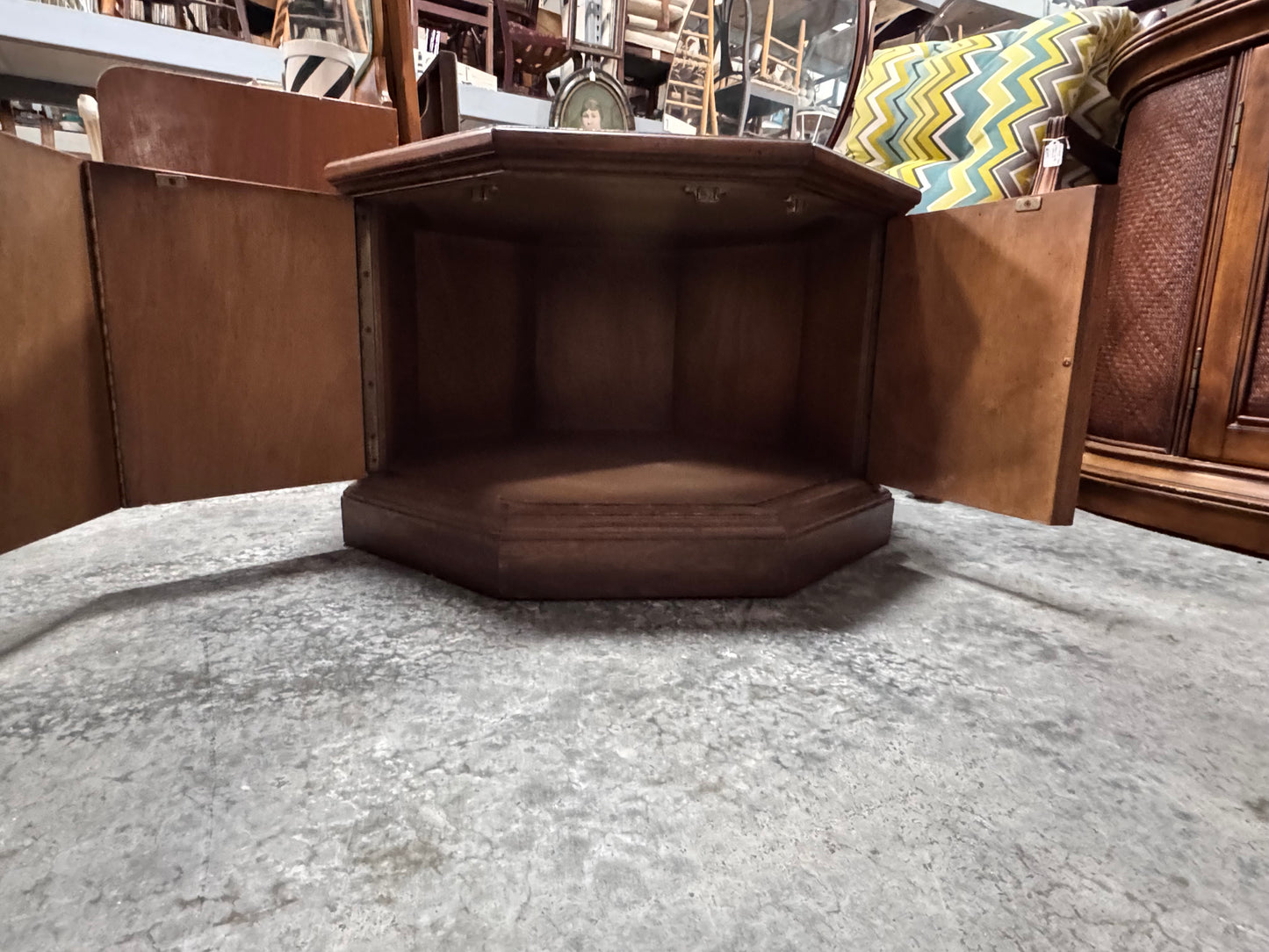 Vintage Octagonal Accent Table