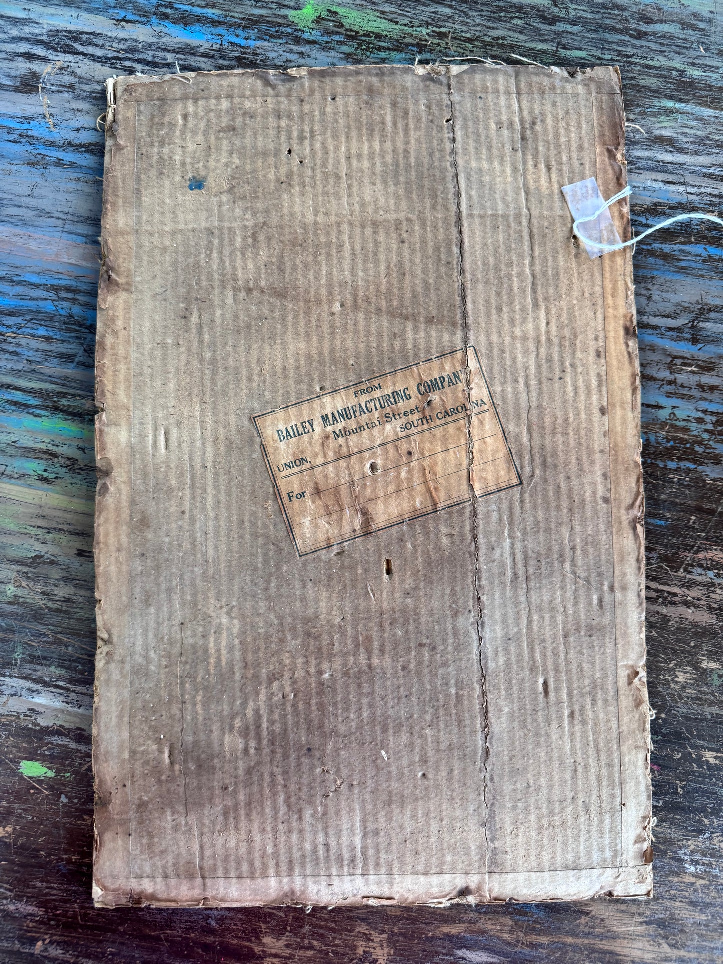 Vintage Embroidered Cross w/ Flowers