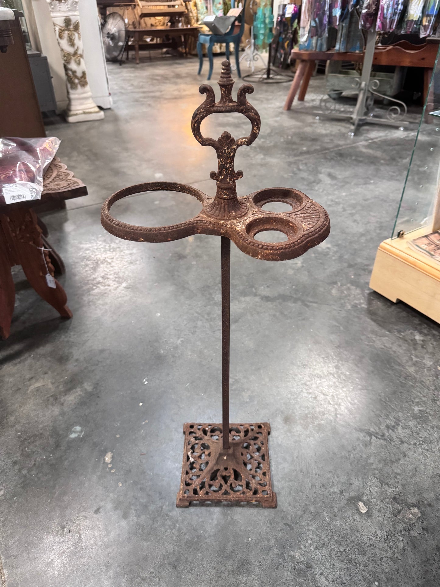 Victorian Style Cast Iron Floor Standing Ash Tray Base