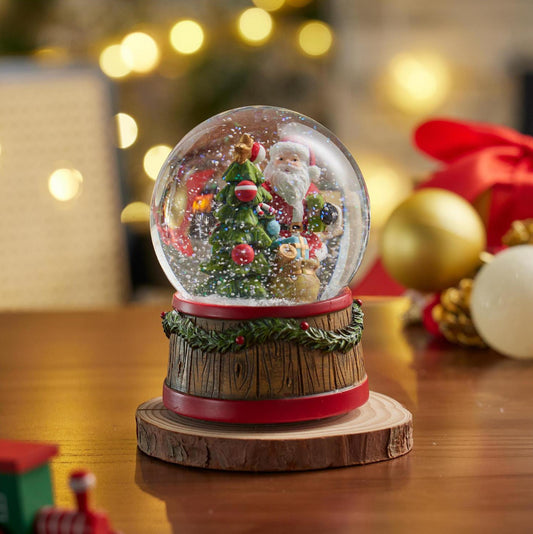 Joyful Traditions Water Globe Resin Santa