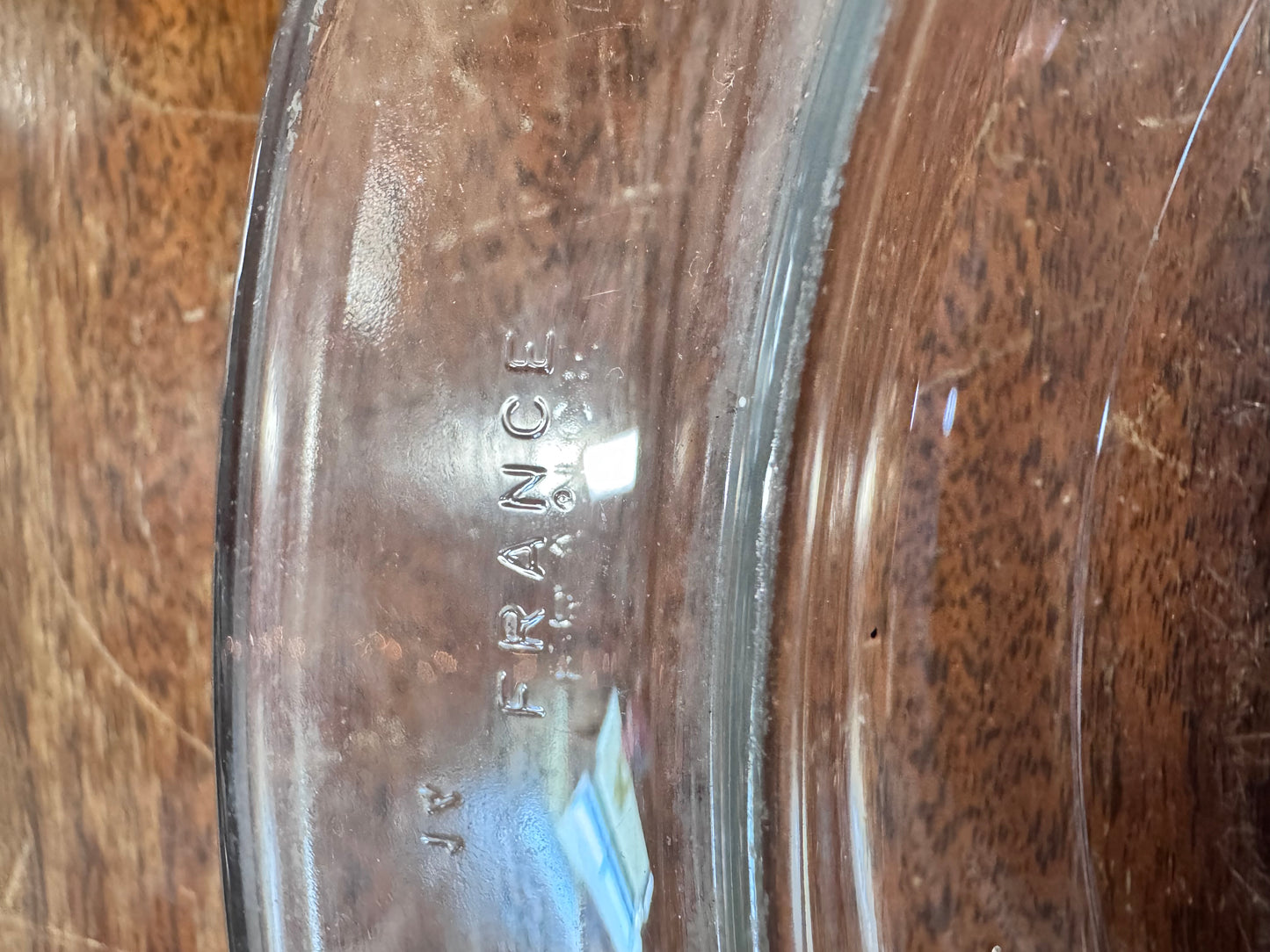 Vintage Round Glass Casserole Lid