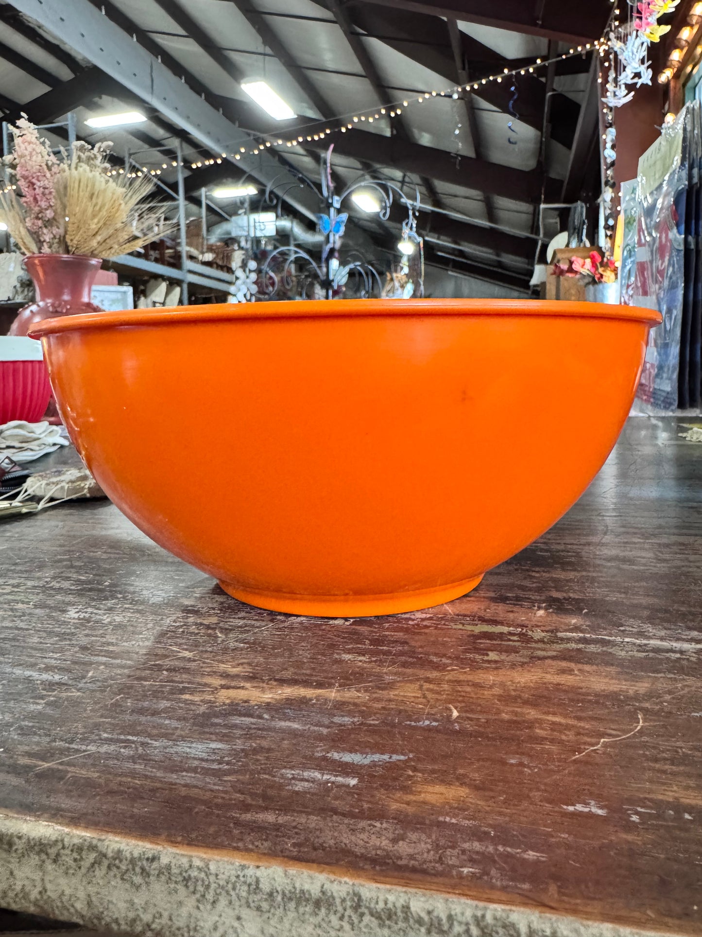 Orange Melamine Mixing Serving Bowl