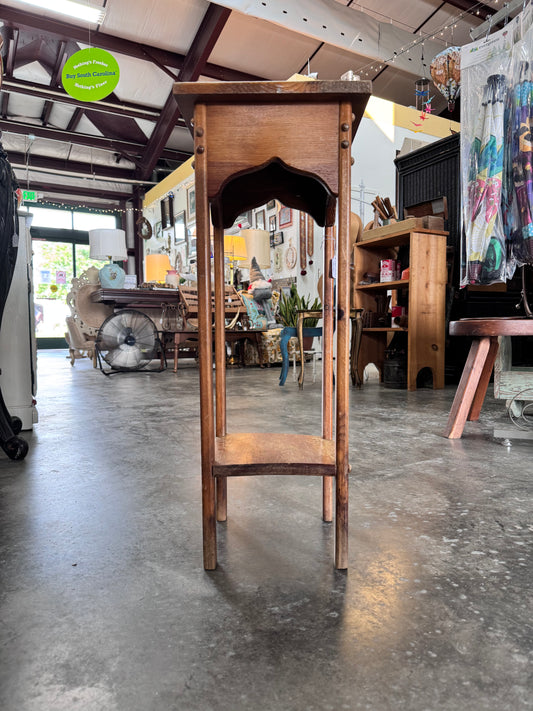 Vintage Pine Plant Stand - Two Tier