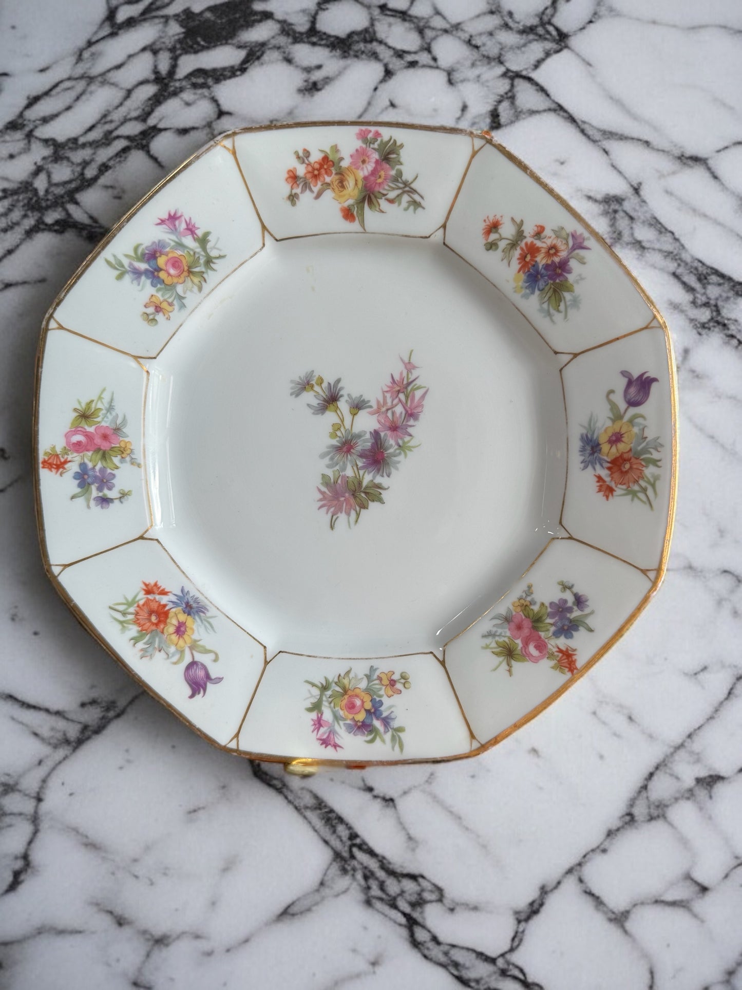 Wm Guerin Limoges Antique Octagonal Dessert Plate