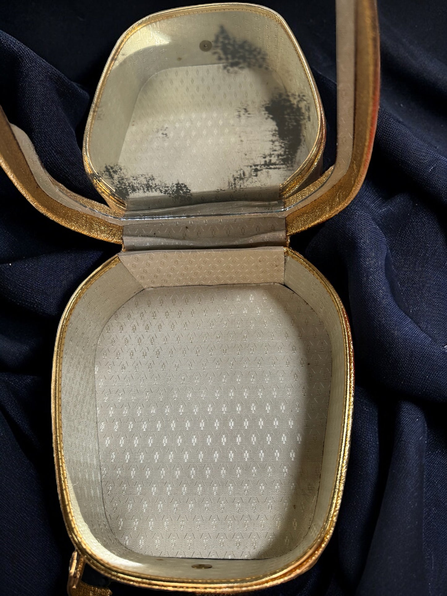 Caron of Houston Vintage Gold and Jeweled Evening Bag