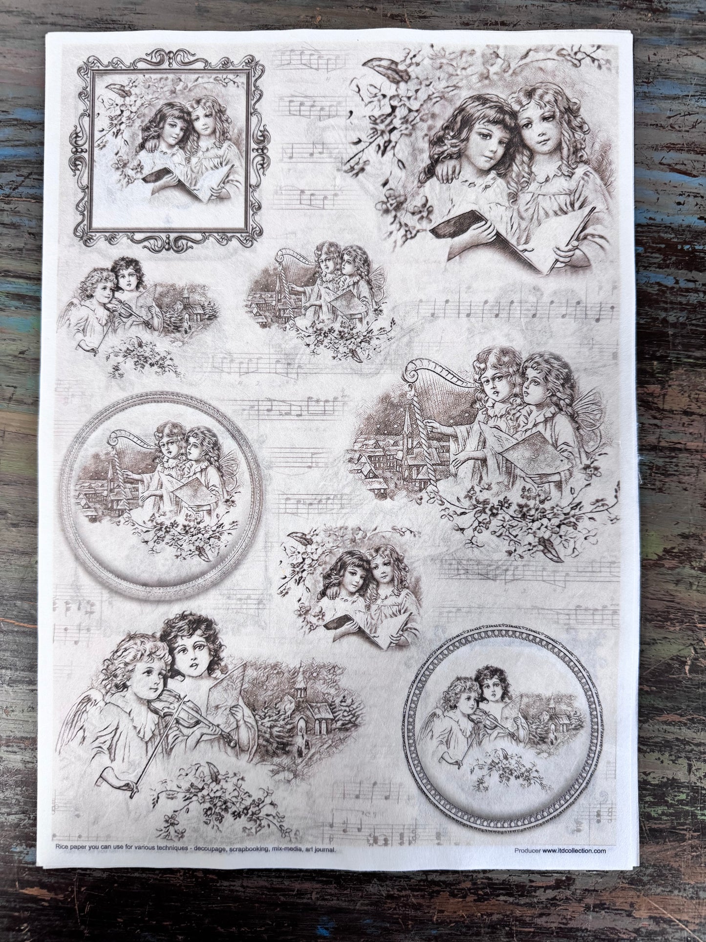 Vintage Angels ITD Collection Rice Paper Designs