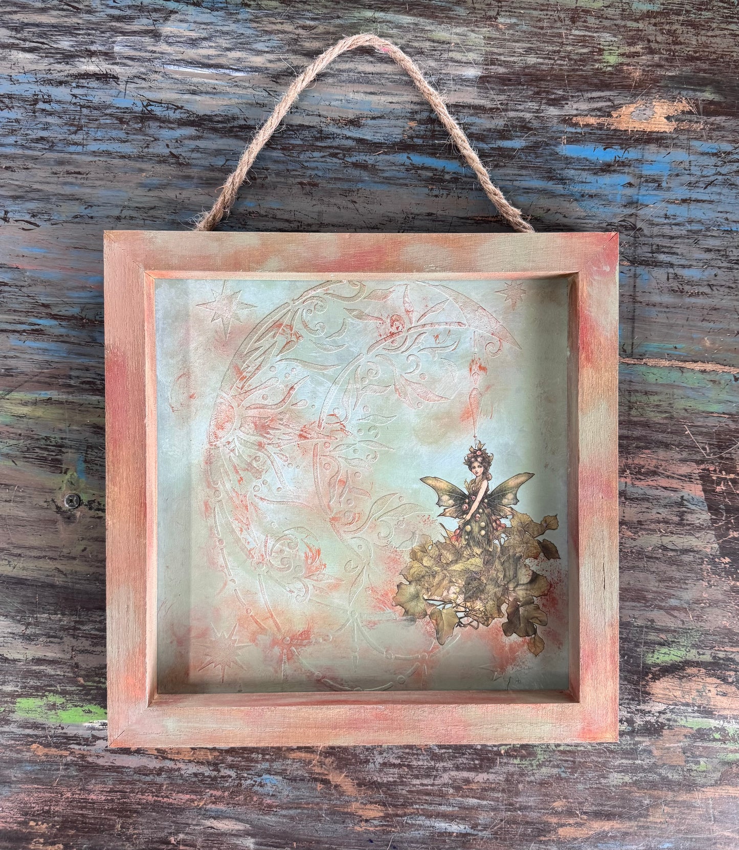 Framed Metal Wall Art-Fairy Moon