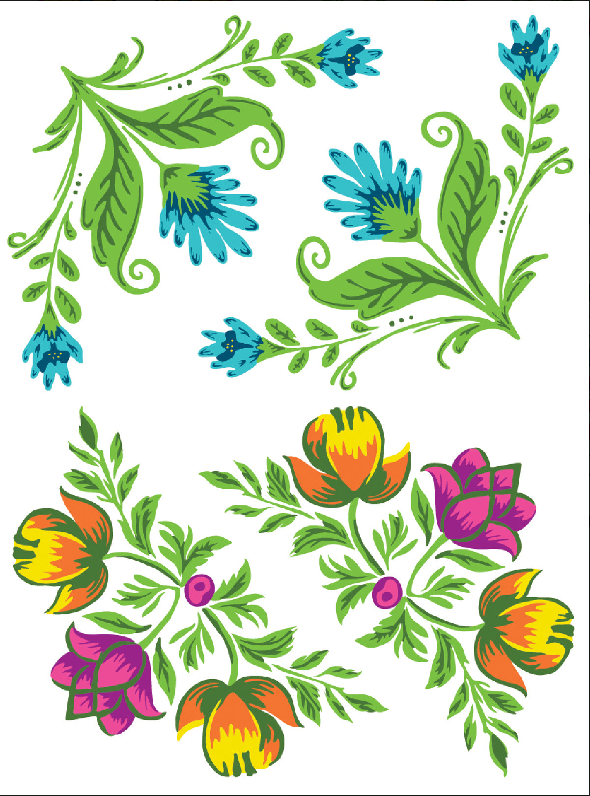Vida Flora Iron Orchid Designs Paint Inlay