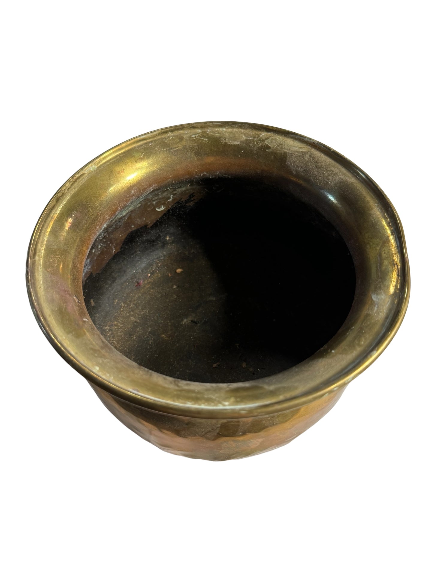 Vintage footed brass Jardiniere planter