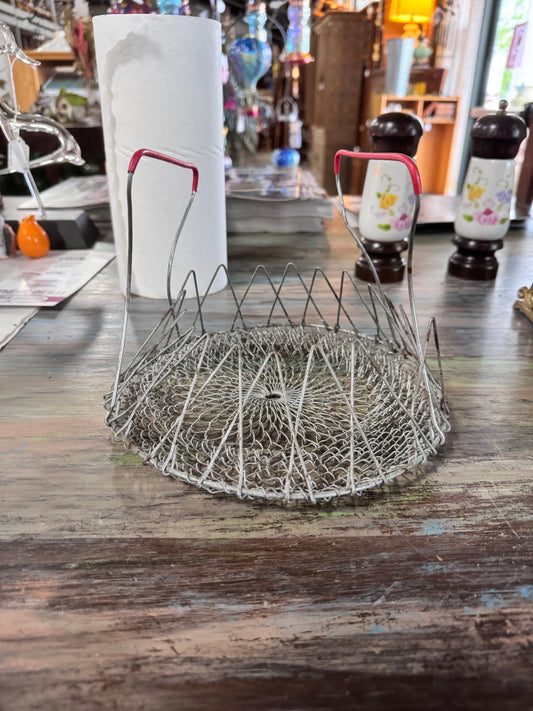 Vintage Metal Wire Basket - Egg Basket