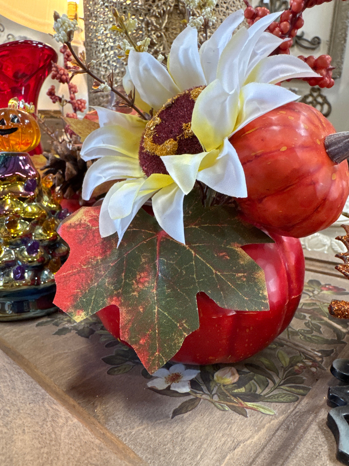 Fall Floral - Artificial - in Pumpkin