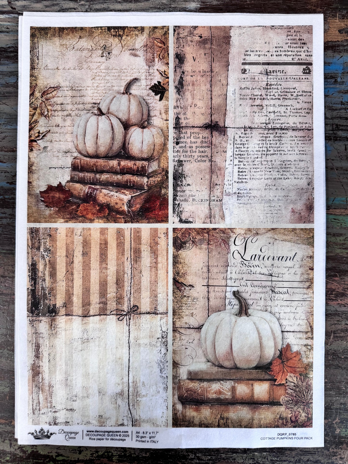 Decoupage Queen Fall 2025 Fall & Nature Collection A4