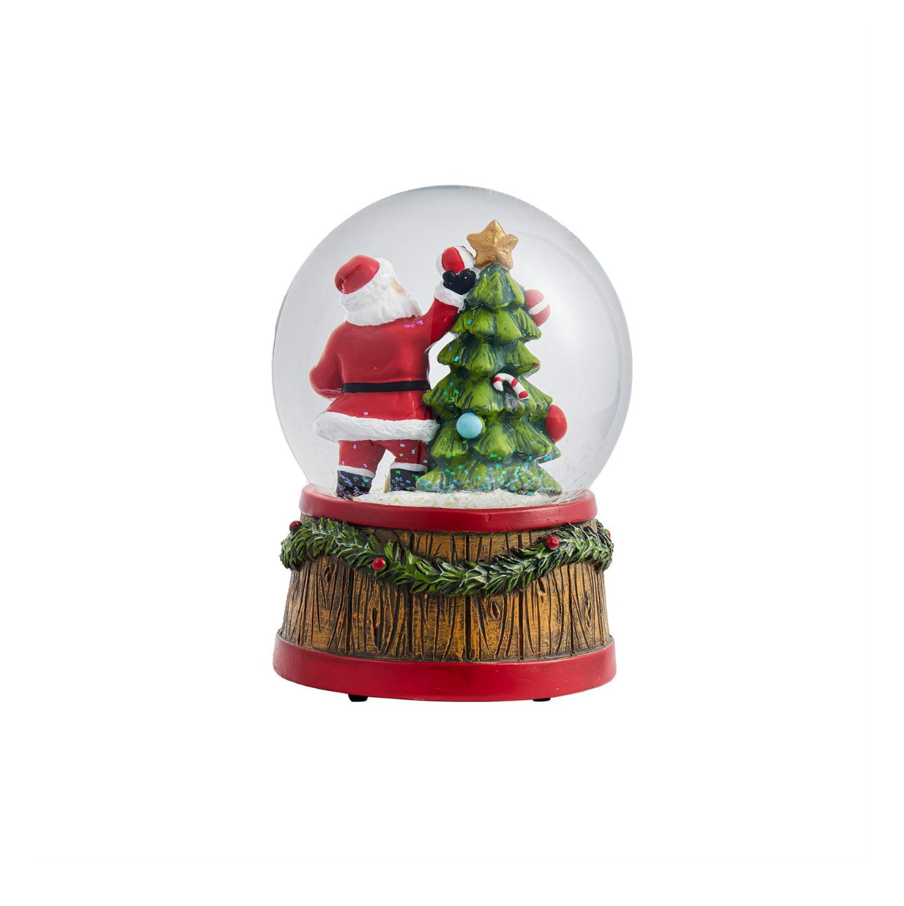 Joyful Traditions Water Globe Resin Santa