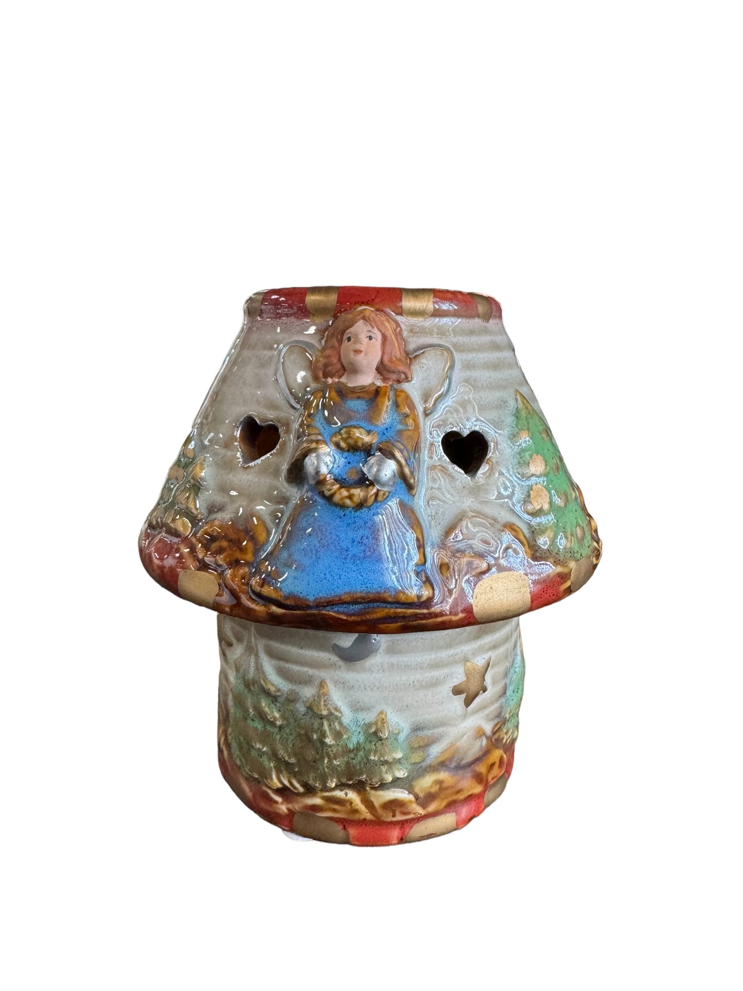 2-pc Christmas Angel Tea Light Holder