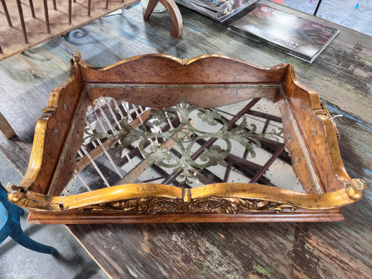 Vintage Mirrored Tray
