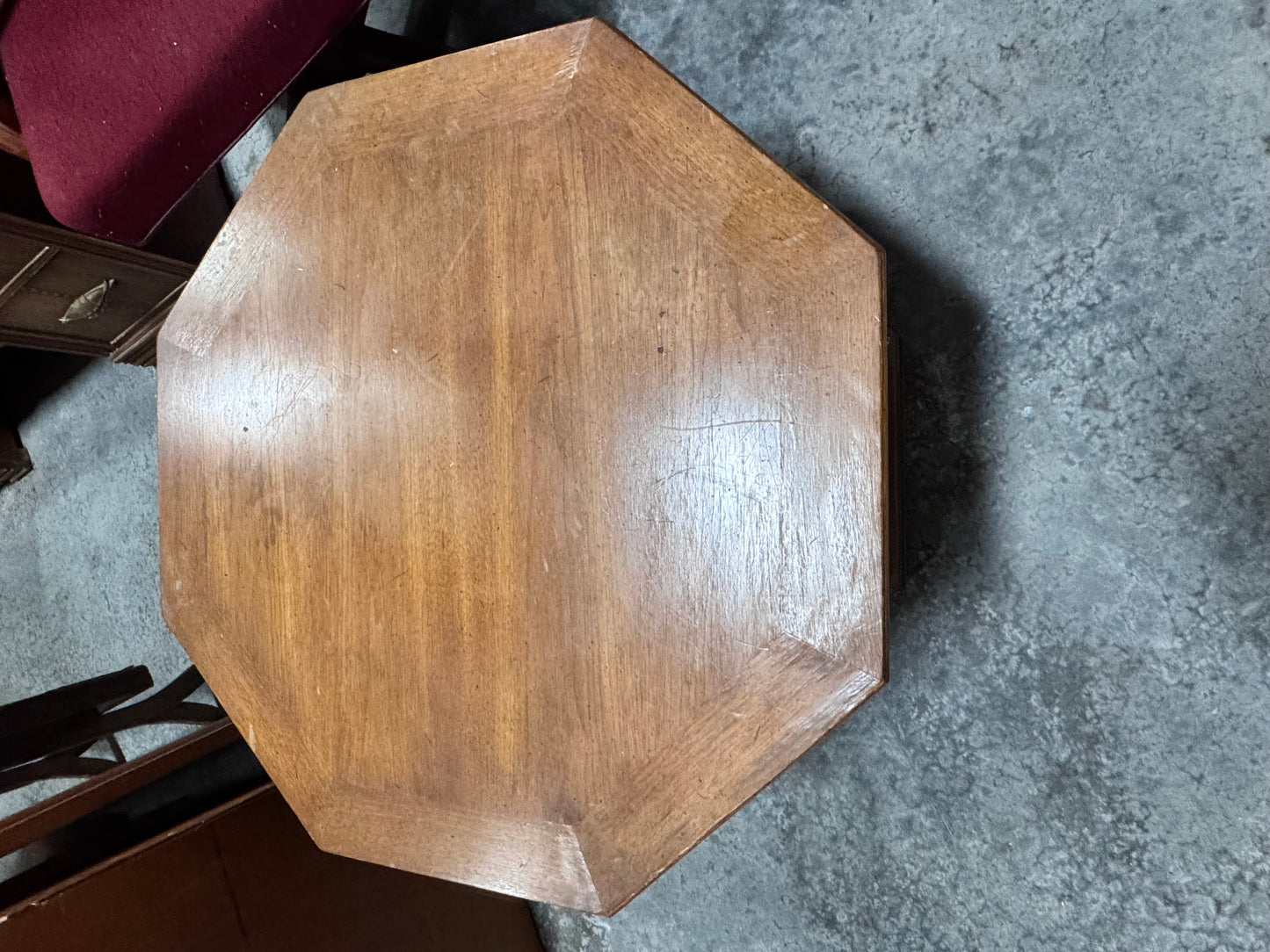 Vintage Octagonal Accent Table