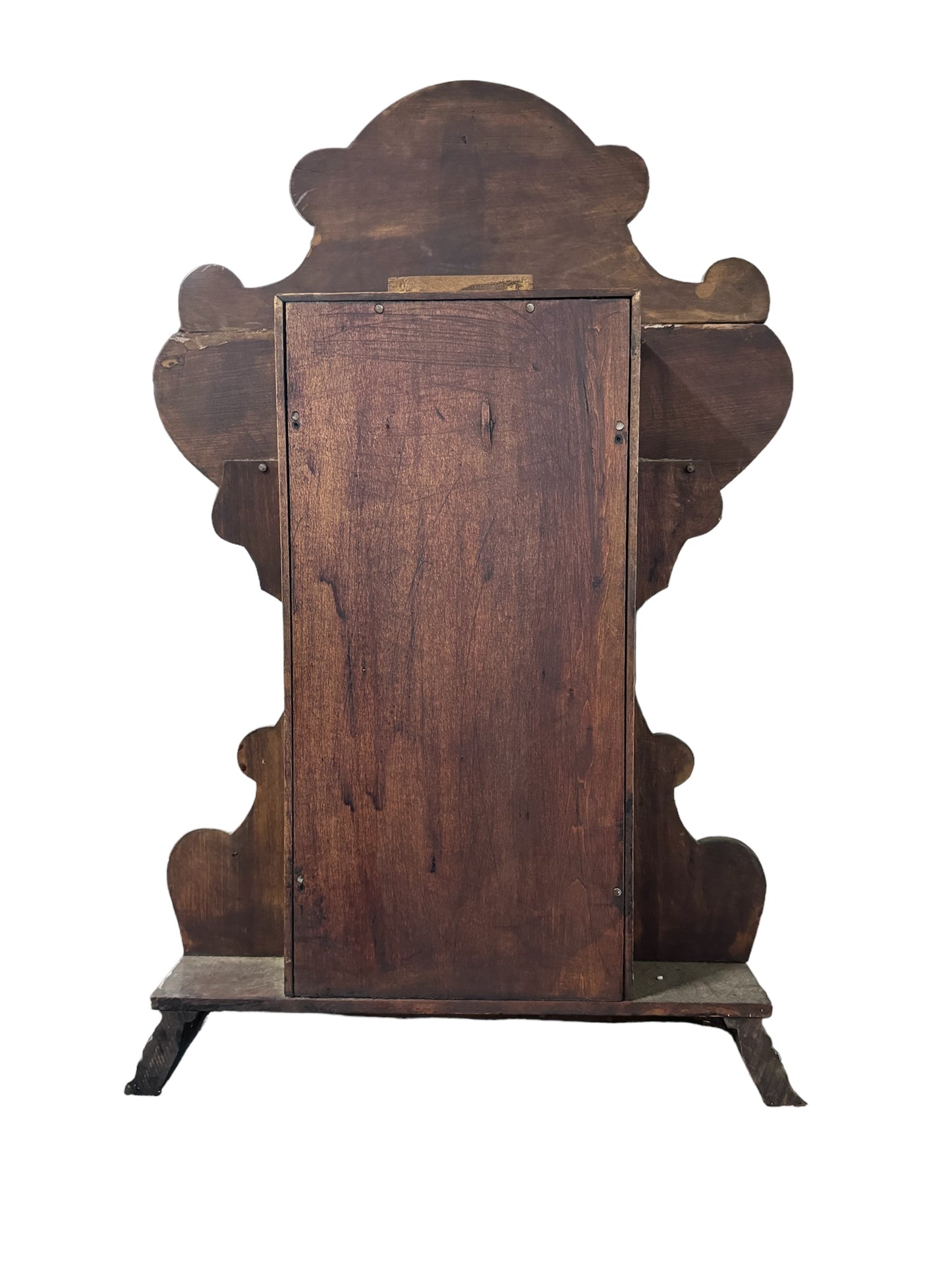 Antique Gingerbread Mantle Clock - Oak