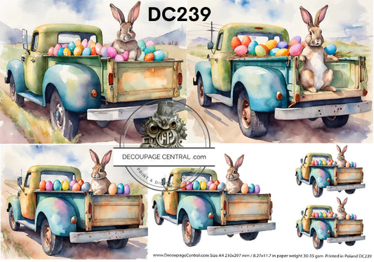DC239 A4 Easter Delivery Multi Easter Rice Paper