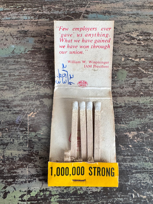 Vintage IAM Match Book