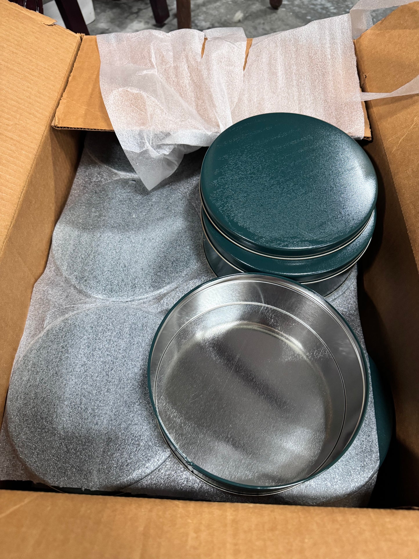 Round Cookie Candy Sewing project Tins