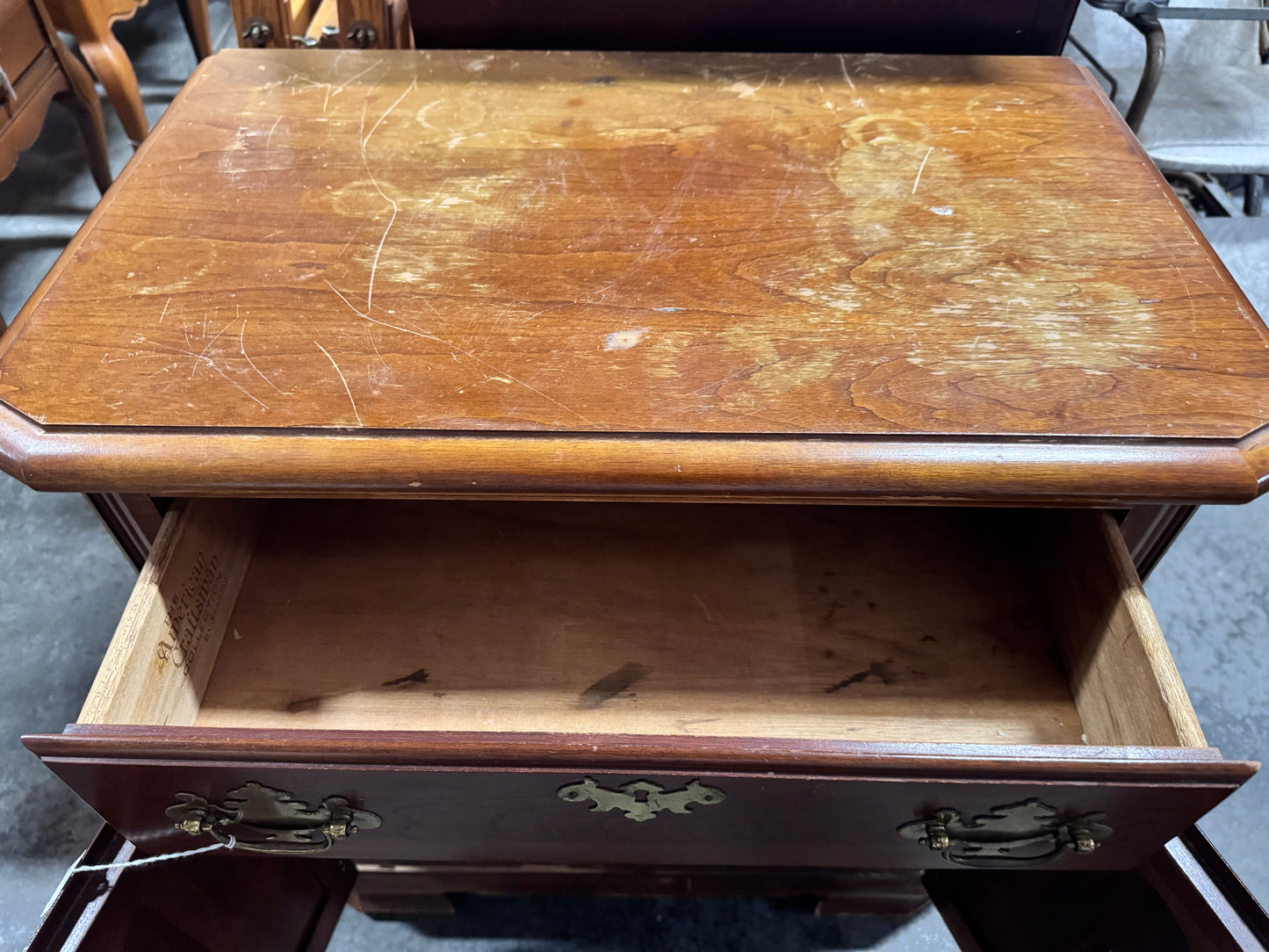 Vintage Tall Nightstand/Side Table