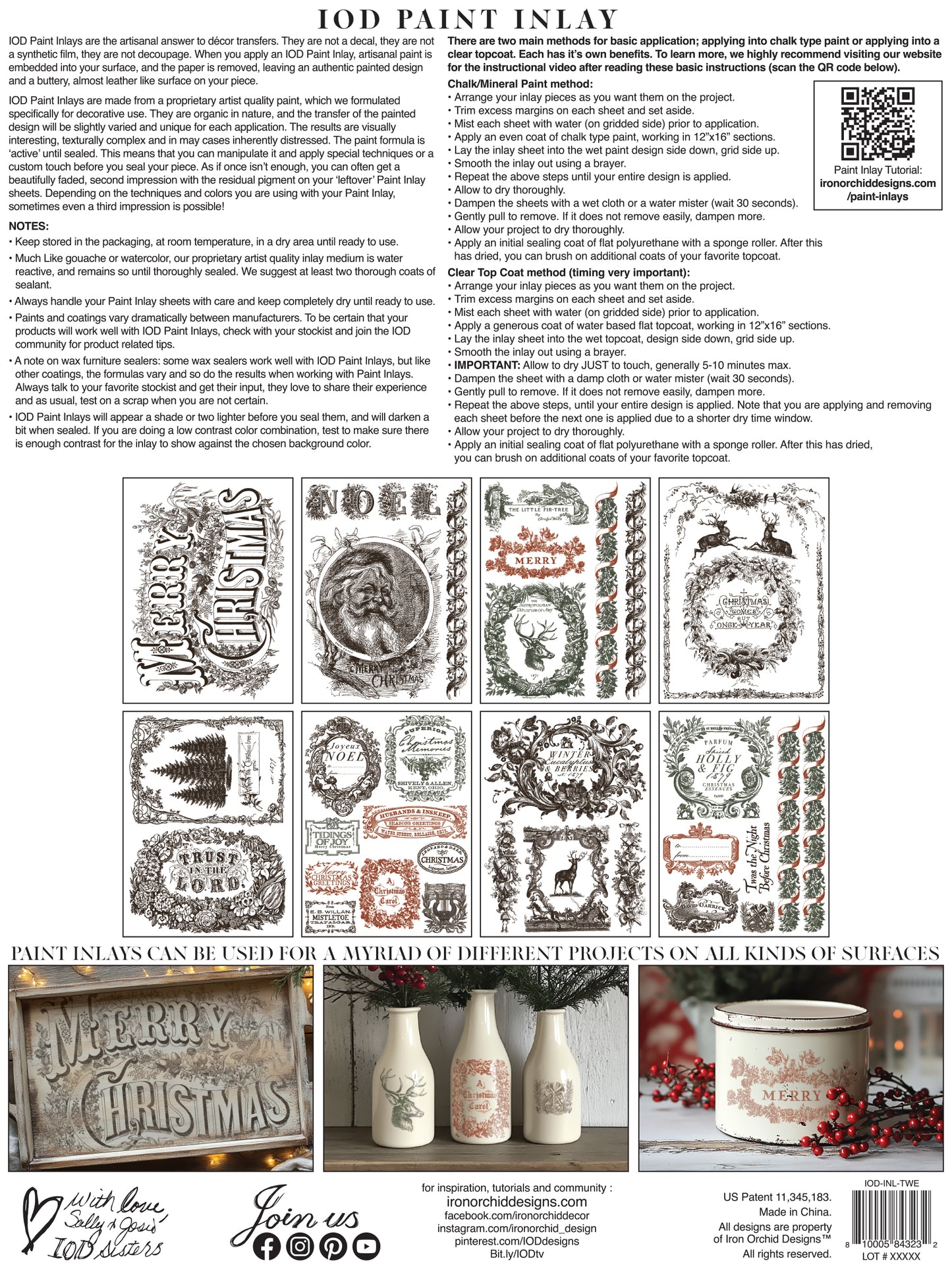 Twelfth Night 2025 Holiday Collection Paint Inlay