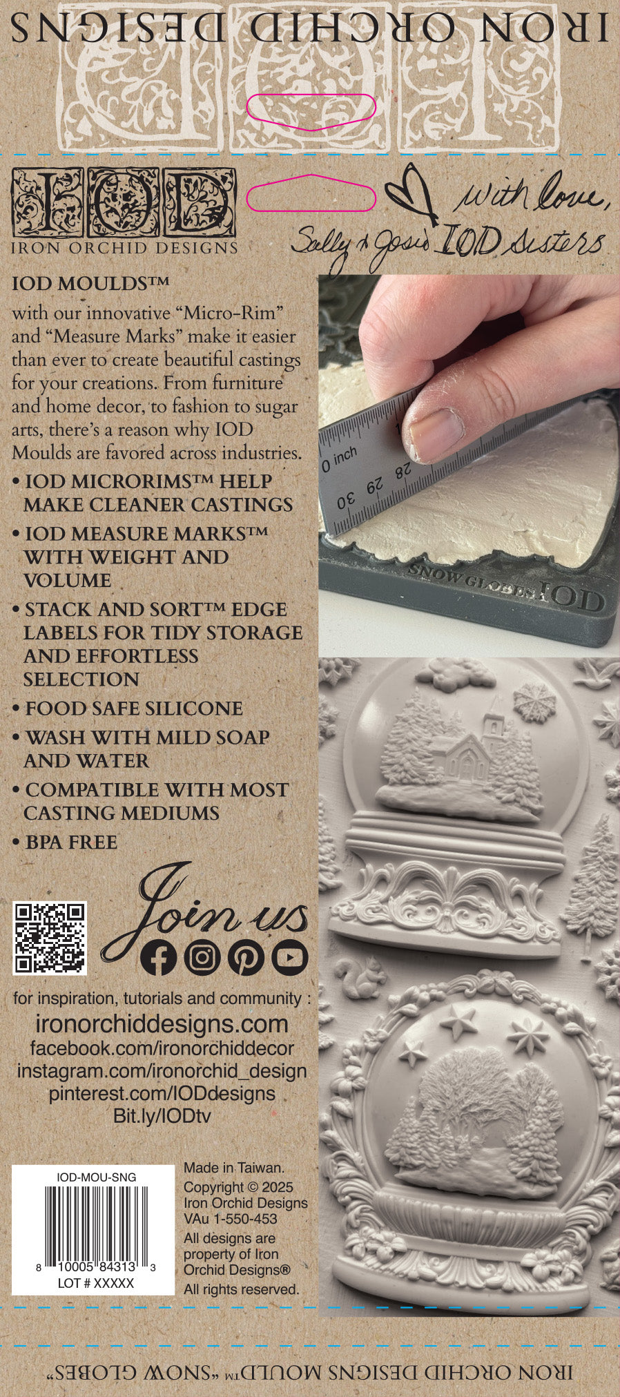 Snow Globes 2025 Holiday Collection Mould set