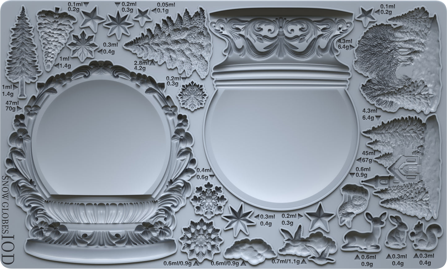 Snow Globes 2025 Holiday Collection Mould set