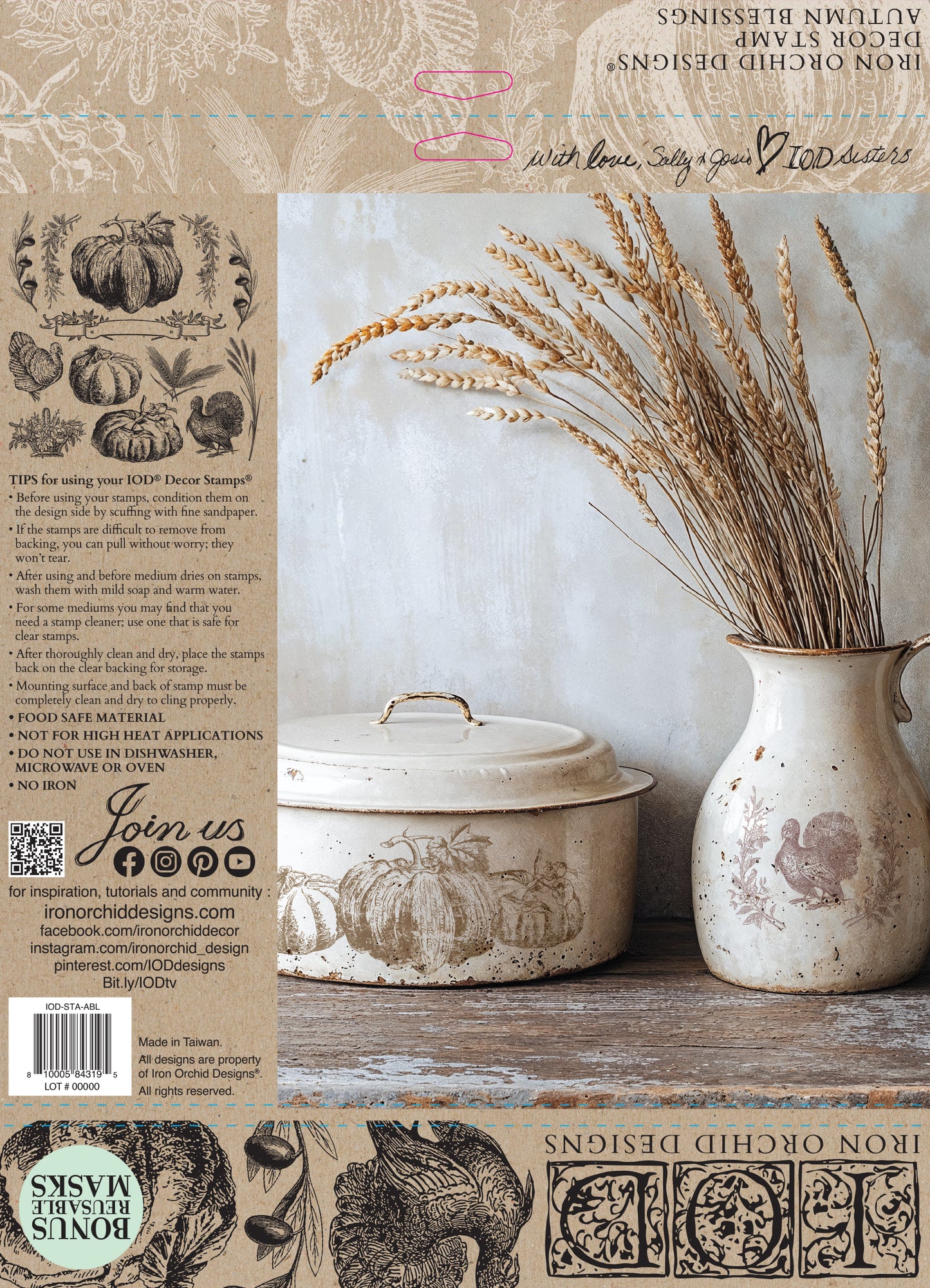 Autumn Blessings 2025 Holiday Collection Stamp Set